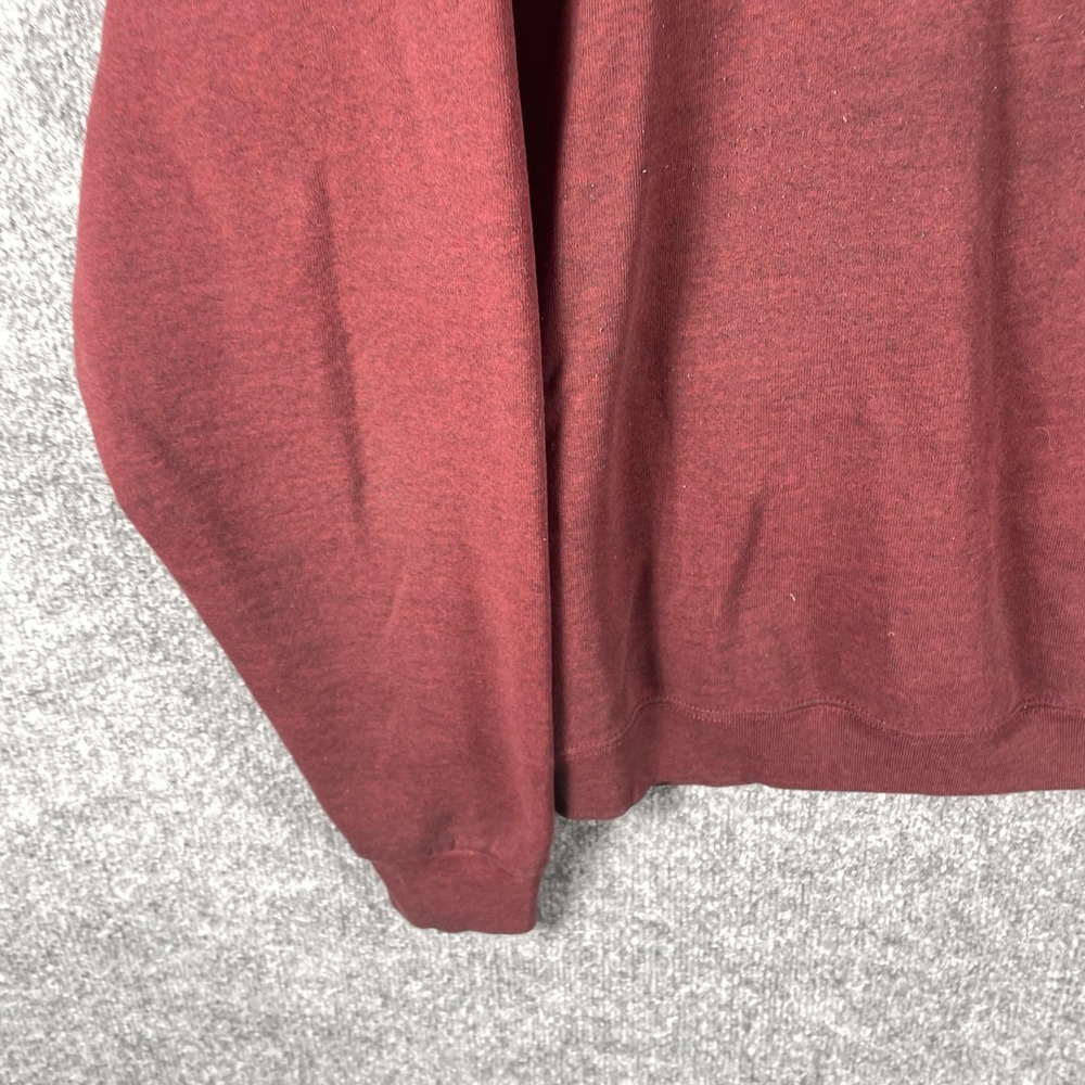 VTG Wilson Sweatshirt‎ Mens 2XL XXL Red Pullover Fleece Heavyweight Blank Retro - Picture 6 of 12